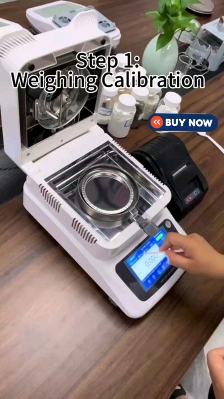 Automatic Halogen Heating Moisture Meter Touch Screen #halogen#viralvideo #masmurasashopee
