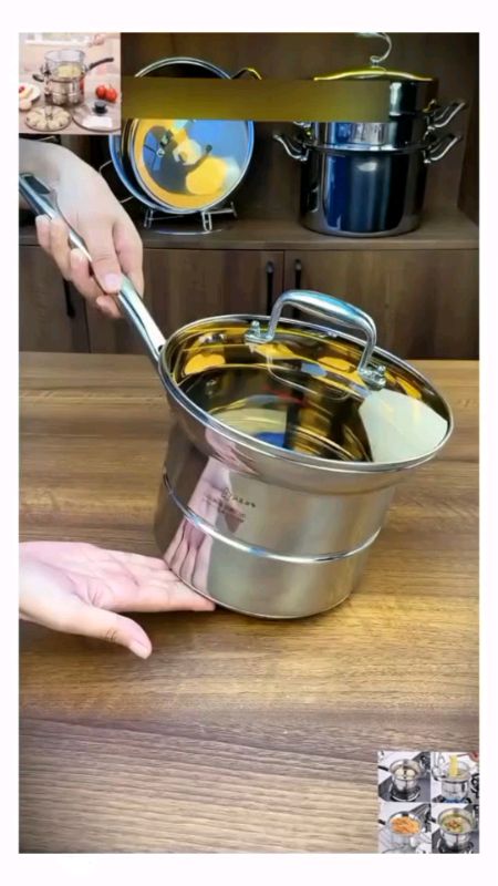 Stainless Steel Multifunctional Noodles Cooking Pot #stainless #Multifunctional #noodles #pot #cooking #HugotSaShopee #viral #MasMuraSaShopee 🥰❤️