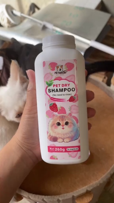 petwell pet dry shampoo odor control #fyp #petwell #dryshampoo