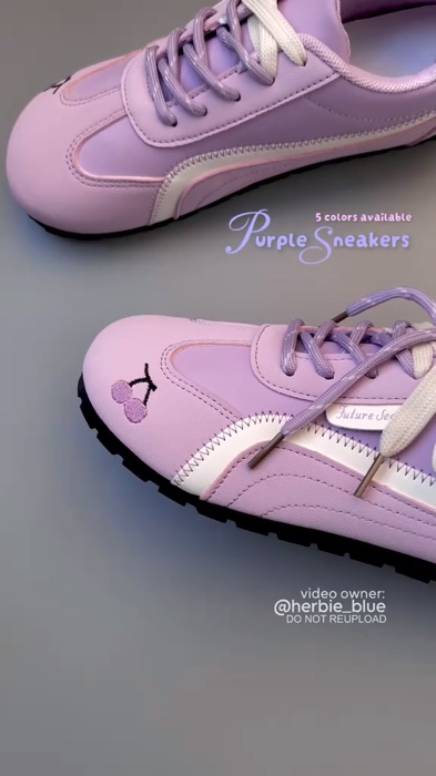#purpleshoes #flatsneakers #lacedshoes