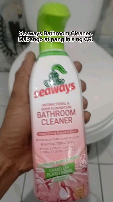 SEAWAYS BATHROOM CLEANER. mabango at laging malinis ang cr. #seaways #seawaysbathroomcleaner #bathroomcleaner #homeessentials