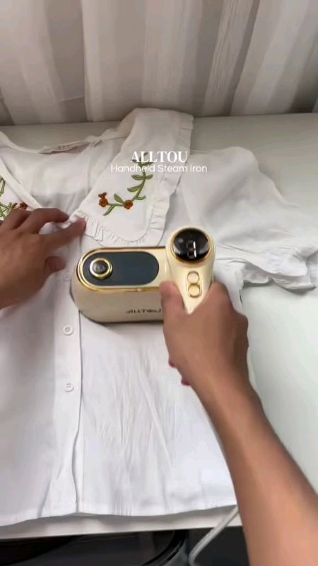 ALLTOU Steam Iron with LED Screen 1200W Garment Steamer 2-Level Ironing Machine Foldable Portable挂烫机