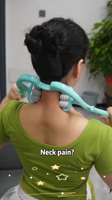 Neck Massage Roller/Pressure Cervical Therapy #MasMuraSaShopee #fyp #trending #neckmassage