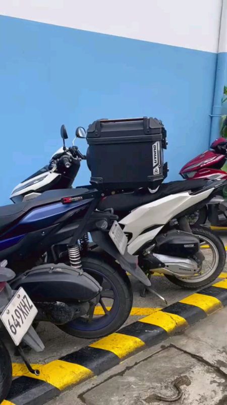 X-SEVEN SERIES 45L XDESIGN POLYPROPYLENE PLASTIC TOP BOX DOUBLE LOCK SVN-11596 MATTE BLACK #ShopeePHPaysale #MasMuraSaShopee #FreeCoinInShopeeVideo #D