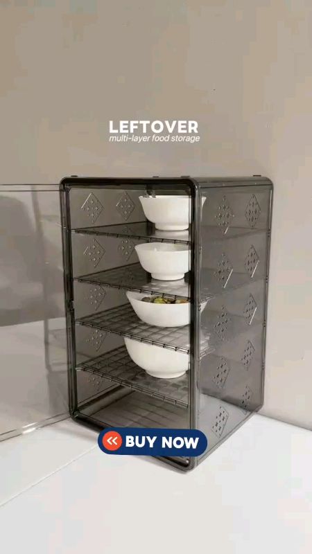 Multi-layer Transparent Food Storage Box Insulated Dustproof Anti-flies Stackable Household Holder#freecoinsinshopeevideo #MasMuraSaShopee