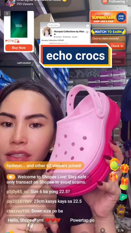 #echocrocs#echoclogs#crocs#clogs#crocsecho#shopeebudolfind#shopeemustbuy#masmurasashopee#bilinasashopee#viral#trending#shopeephpaydaysale#paydaysale