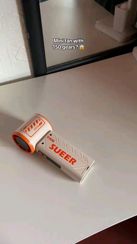 Portable Turbo High-Speed 150 Gear Stepless Mini fan USB Rechargeable Ultra Long Digital Battery Fan