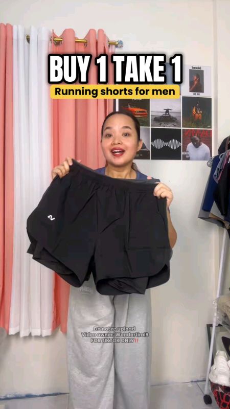 buy 1 take 1 WT running shorts  men women#freecoinsshoppevedio #masmurasashoppe #hugotshoppe #fy