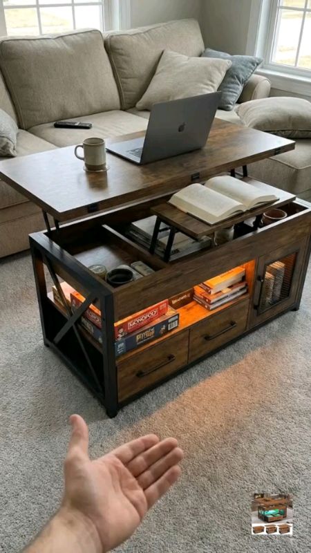 Lifting Coffee Table #lifting #liftingcoffeetable #liftingtable #adjustabletable #table #computertable #gamingtable #coffeetable #fy #fyp#foryou#trend