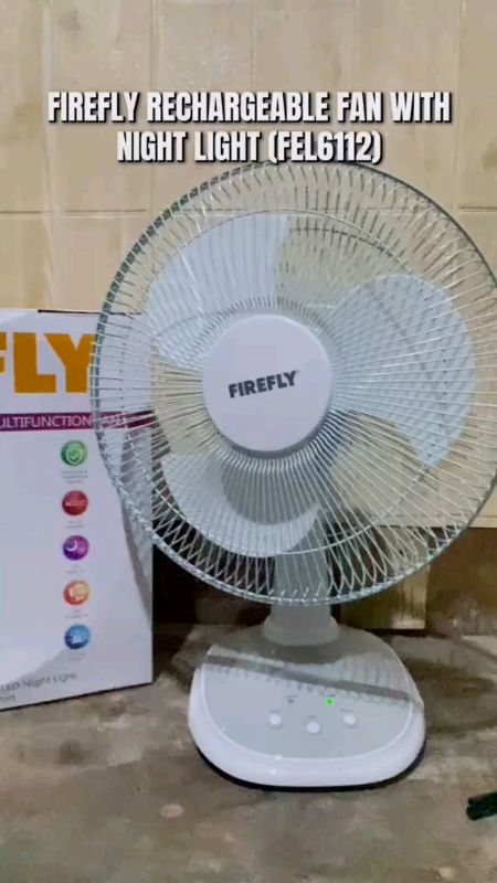 #Firefly 12" Rechargeable Fan with Night Light - FEL6112#FreeCoinsInShopeeVideo #MasMuraSaShopee