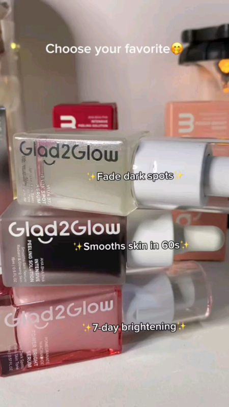 Glad2glow Serum #serum #acnecare #brightening  #skincare #facecare #skinessentials #glad2glow