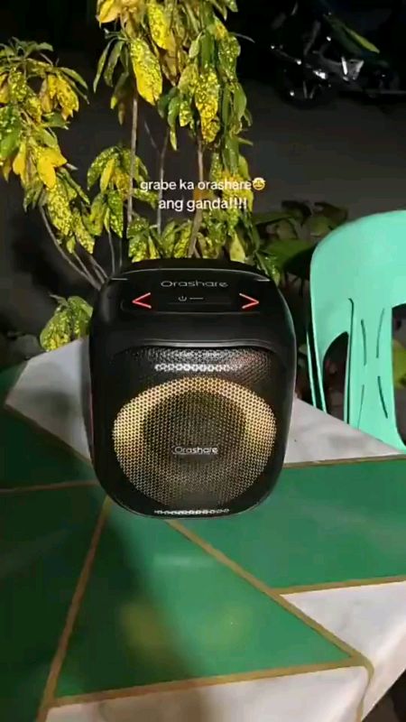 Orashare BSH04 80W Portable Karaoke Bluetooth Speaker With Dual Wireless Mics RGB Party Lights#MasMuraSaShopee #highquality #affordable #highlights