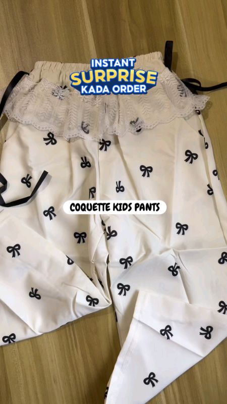 Coquette kids pants 🎀 #kids #kidspants #kidsjogger #coquette #ShopeePHPaydaySale  #MasMuraSaShopee #FreeCoinsInShopeeVideo #HugotSaShopee