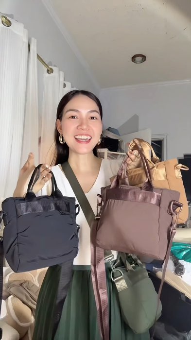 Restock lahat ng color - nylon sling puffer bag #mumu #slingbag #smallbag #nylonbag