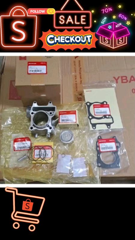 Cylinder Block Kit Set For Honda Click 125i V1/V2 & ADV 125/AIRBLADE 125 (Standard All Stock)