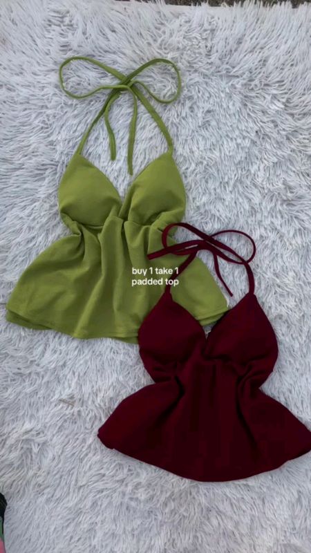 #BUY 1 TAKE 1 (TOTAL 2PCS) ANIKA SPAG HANGIN BOOB CASUAL PLAIN CROPTOP COTTON WOMENSWEAR