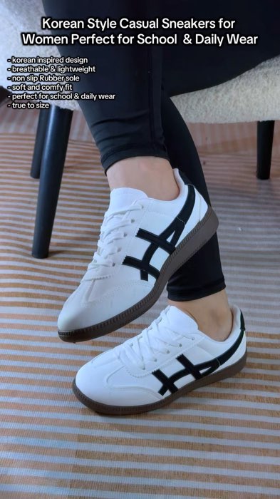 Women’s Sneakers perfect pang ootd and pang school. #womensneakers #OOTDSneakers #shoesrecomendation #unisexsneakers #shopeefinds #shopeebudol