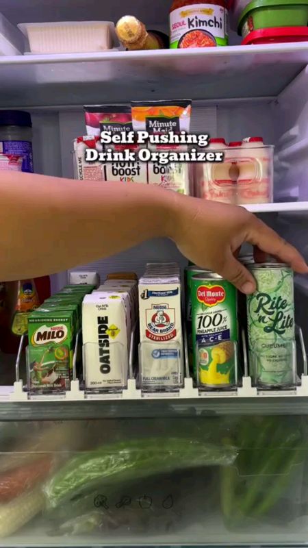 Transparent Shelf Pusher System No-Installation Drink Pusher for Supermarket Beverage and Snack Disp #MasMuraSaShopee #shopee