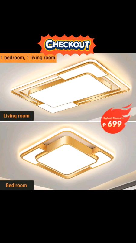 LED Ceiling Light Tri-color Dimmable with Remote Bundle Set for Living Room Bedroom Energy Saving #fyp #sale #MasMuraSaShopee #FreeCoinsInShopeeVideo