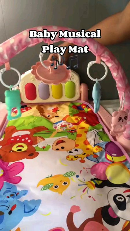 Baby Music Rack Play Mat Gym Crawling Game  Kids Pad Early Education  Crawling Toy Gym#babyrackplaymat##FastDelivery #orderna