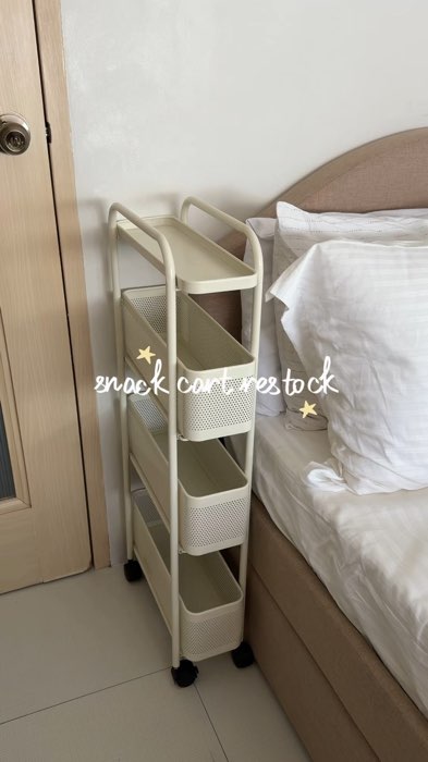 grave yung quality nang pullout organizer nato!💗✨ #snackorganizer #trolleycart #homeessentials #storagerack