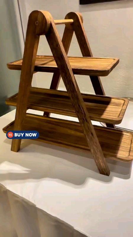 3Charcuteri Boards Food Tray Tiered Serving Ladder Wood Serving Platters Wooden DinnerPlate#FreeCoinsInShopeeVideo #MasMuraSaShopee