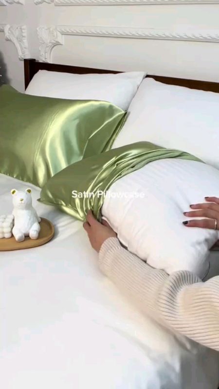 2pcs Satin Silk and Cotton Patterned Pillow Cases - 18X28 inch Cover with envelope closure#FreeCoinsInShopeeVideo #MasMuraSaShopee #godsgrace