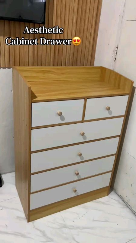 Check out 5Tiers Closet Drawer Simply Side Cabinet Sideboard Chest-drawer Storage Cabinet Wood Drawer Wardrobe #fyp#masmura#viral #trending#shoopee