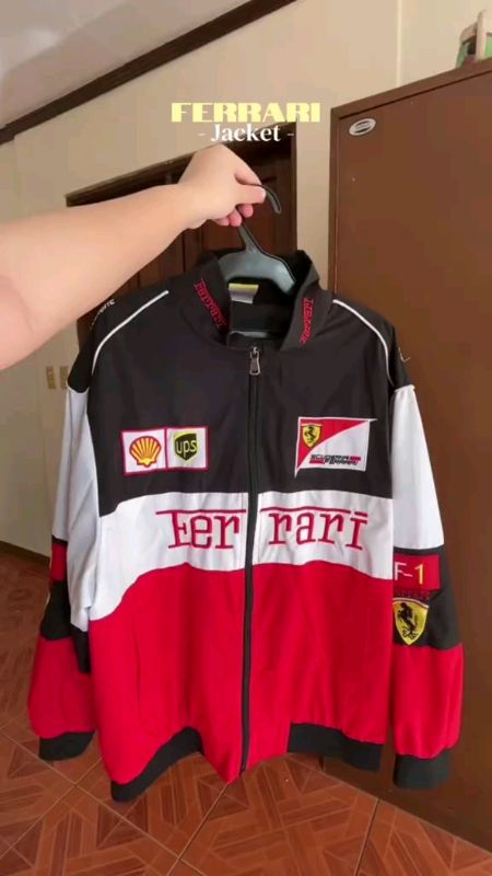 Ferrari Jacket For Women Embroidery Retro Racing Jacket for Men#Ferrari#Jacket#MasMuraSaShopee #HugotSaShopee #FreeCoinInShopeeVideo  Hide