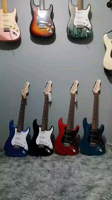 GECKO electric guitar beginner novice entry jazz single shake electric guitar electronic sound ST BK #FreeCoinsInShopeeVideo #MasMuraSaShopee