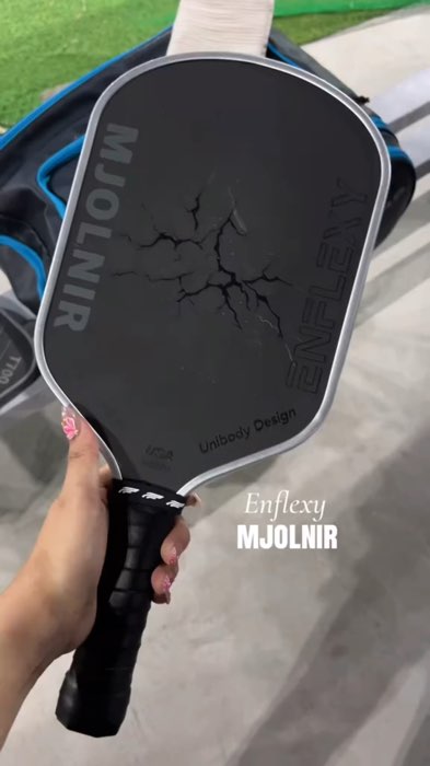 ￼USAPA Certified Enflexy boomcore mjolnir pickleball paddle with Toray T700 carbon fiber #MasMuraSaShopee #freecoinsashopeevideo #ShopeeQualiVideos