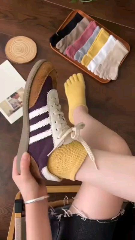 Yoga Socks Breathable Cotton Sports Socks Toe Ankle Grip Five Finger No-Slip Hosiery #FreeCoinsInShopeeVideo #ShopeePHPaydaySale  #MasMuraSaShopee #fy