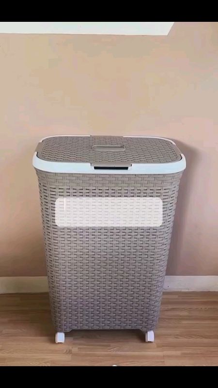 Laundry Basket Rattan Style With Cover High Quality Dirty Clothes Storage Organizer #MasMuraSaShopee #ShopeePHPaydaySale #FreeCoinsInShopeeVideo #fyp