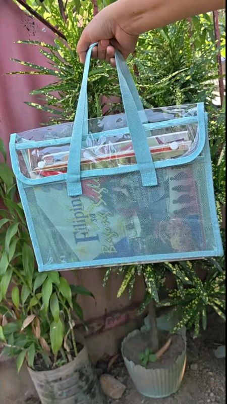 #transparentbag #bookbag #filebag