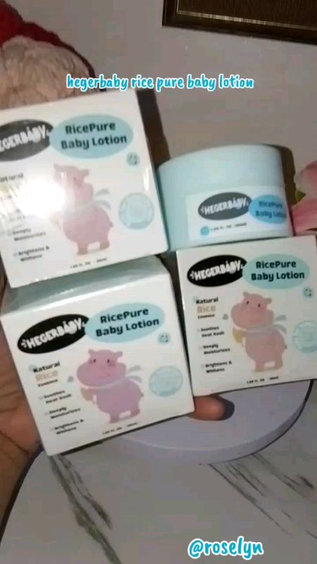 Hegerbaby Ricepure Baby Lotion Whitening - Avocado Extract Relieves Prickly Heat Moisturizes Safe#budolfinds #freecoinsinshopeevideo #fyp
