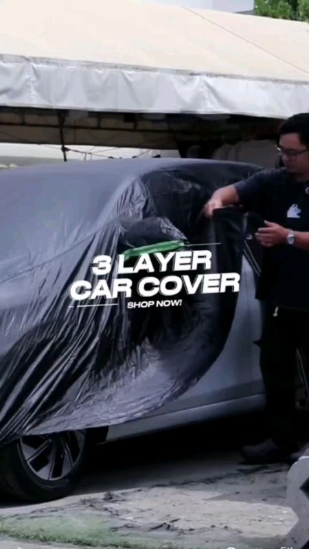New Car Cover Waterproof  PVC Cotton 3 Layer #MasMuraSaShopee #FreeCoinsInShopeeVideo #viral #trending #fyp #HugotSaShopee