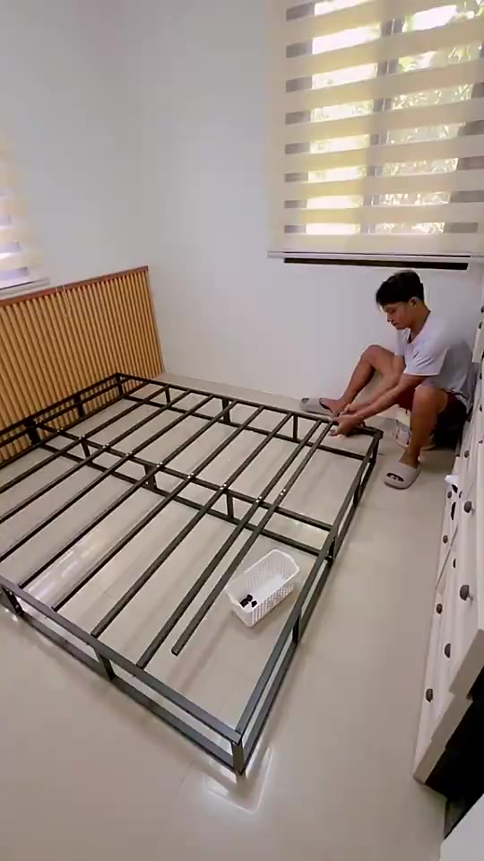 Iron steel bed frame semi double/bed frame full double /bed frame queen size