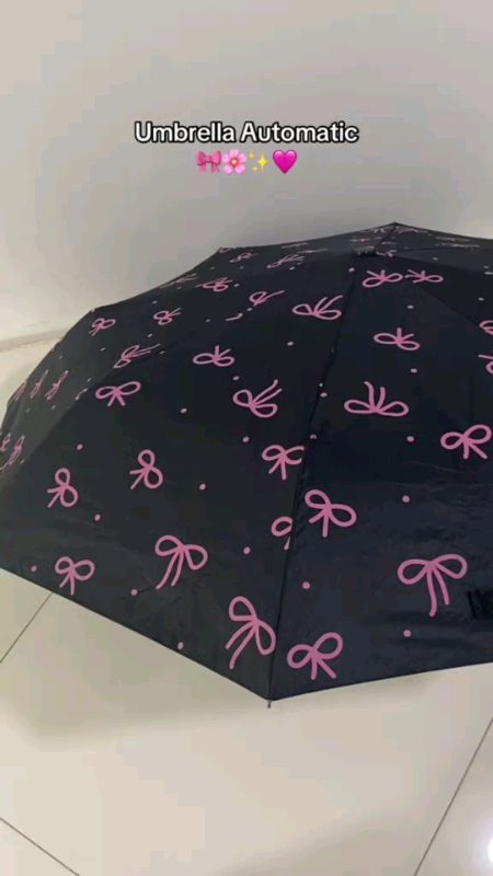 2025 Polka-dot Bow Umbrella Female Sun Umbrella Sunscreen Sunshade Sun-rain Dual Purpose Automatic#