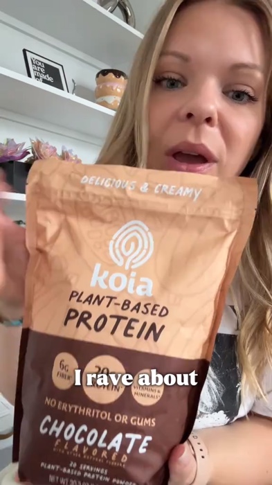 ￼Koia Chocolate Plant-Based Protein Powder Supplement, Complete Vegan Protein with Multivitamins#fyp #fyp #veryeffective #trending