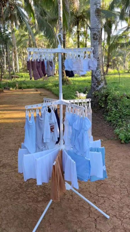 Baby Foldable Drying Rack Children Clothes Rack Sampayan Clothes Drying Rack With Stocking Clips