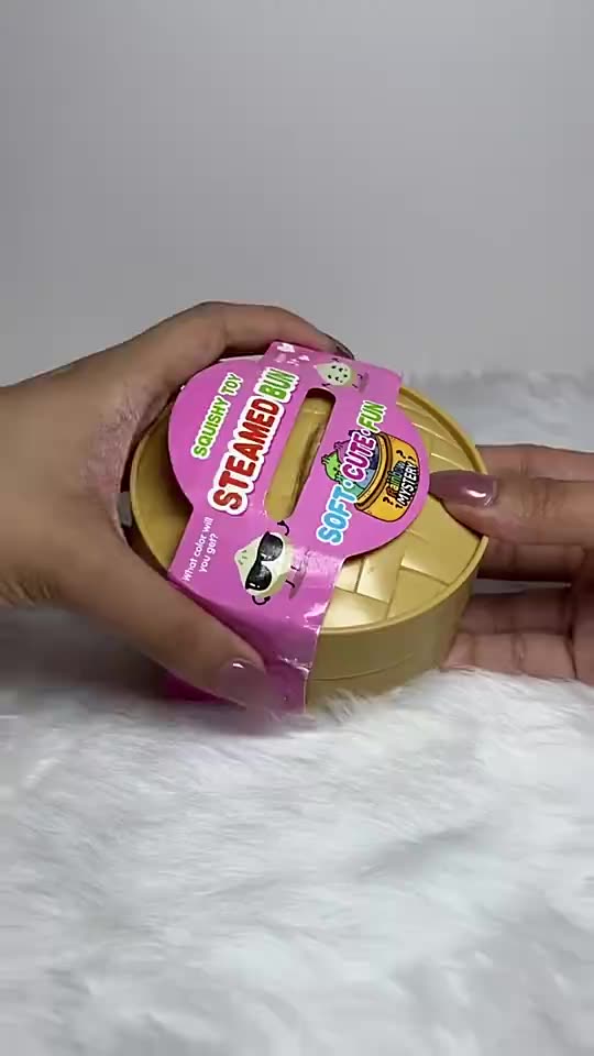 ￼(Local Stock) 1/4PCS 2026 New Glitter Dumpling Squishy Stress Relief Toys Simulation Dumpling Squeezable Toy With Steamer