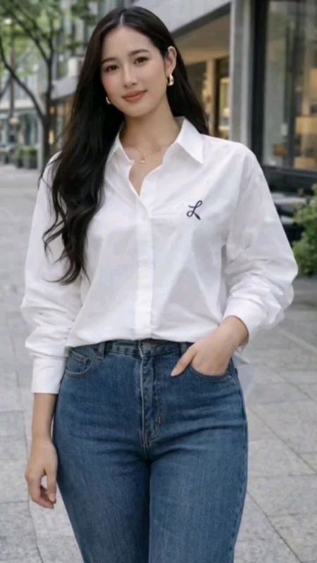 Zmkovms 10 Colors Embroidery Plain Blouse For Women Loose#fyp #fy #MasMuraSaShopee #FreeCoinsInShopeeVideo