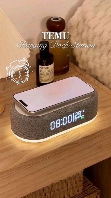 Clock Wireless Bluetooth Speaker Multifunction LED with Mirror Digital #Freecoinsandshopeevideo #shopeefinds #fyp #masmurasashopee #sulitdeal