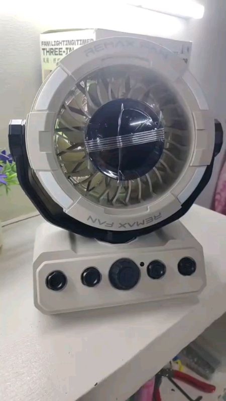#Remax Rechargeable Camping Fan 20000mAh 100 Speed with LED light & Remote silent desk Fan RS-ZF09 #RemaxCampingFan #campingfan #turbofan #remax