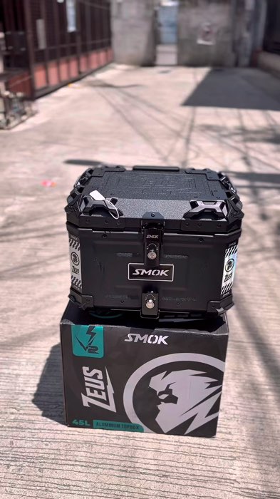 SMOKK ZEUS V2 ALLOY TOP BOX ALUMINUM 45L FOR CLICK AEROX NMAX 2020 SNIPER 150 #smok #smokzeus #smoktopbox #topbox #shopee #shopeeph #payday #shoppe