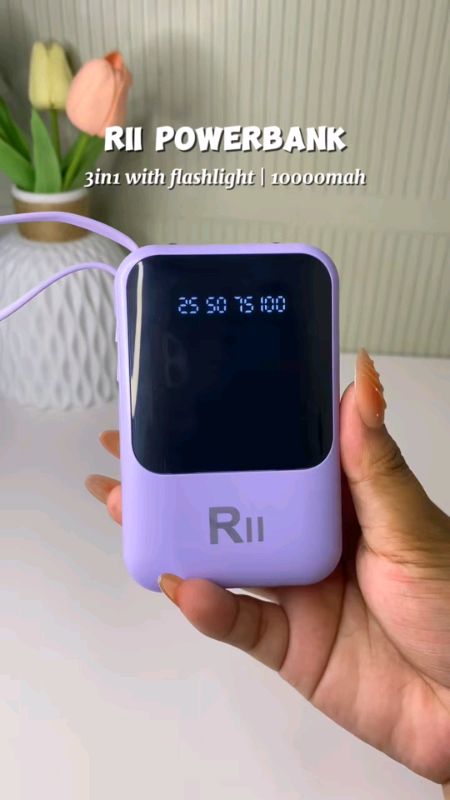 “Never run out of battery again! 🔋 Fast charging, portable, and perfect for everyday use. Order now on Shopee before the stock is gone! 🛒✨” #shopee
