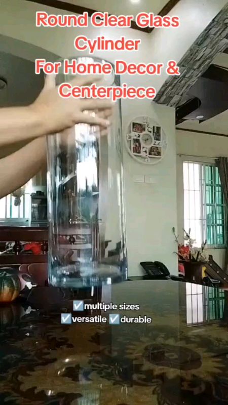 Acrylic Large Vase Transparent Flower Vase #fyp #affordable #MasMuraSaShopee #shopeecoins #legit