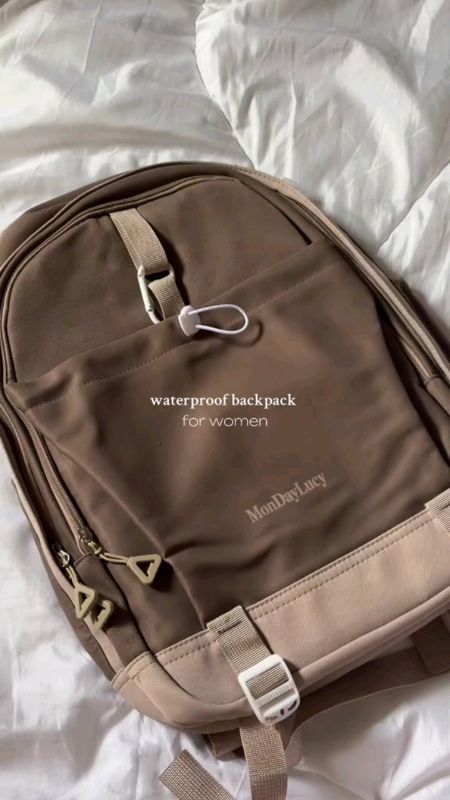 Check out BFM Korean waterproof large capacity outdoor women travel backpack high school student backpack #trending #shoppee #fyp#viral #masmura