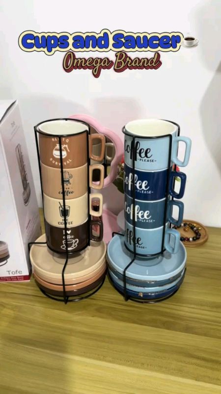 #CoffeeSet #CupAndSaucer #OmegaHouseware #CeramicTableware #StackableMugs #KitchenEssentials #DiningSet #HomeDecor#HugotSaShopee #fyp #MasMuraSaShopee