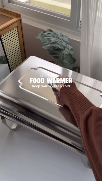 #FoodWarmer #foodtray #elegantfoodwarmer #chaffingdish #stainlesssteel #stainlesssteelfoodwarmer #quality #affordable #shopeefinds